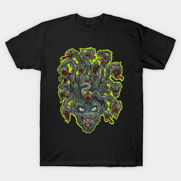 Zombie Medusa T-Shirt by rsacchetto